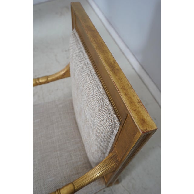 Pair of Neoclassical Gilt Gold Dolphin Open Armchairs For Sale - Image 15 of 18