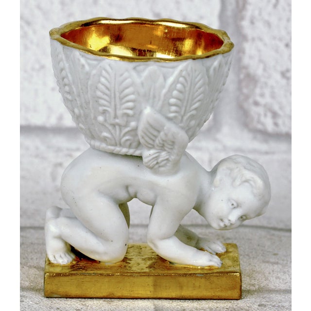 Rare Egg Cup in Paris Porcelain – Dagoty Manufactory – Empire Period For Sale - Image 9 of 9