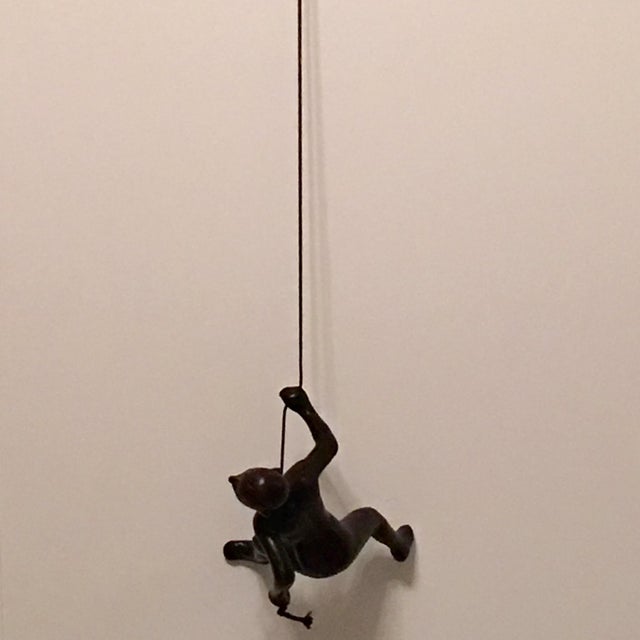 Contemporary Hanging Black Climbing Man For Sale - Image 3 of 5