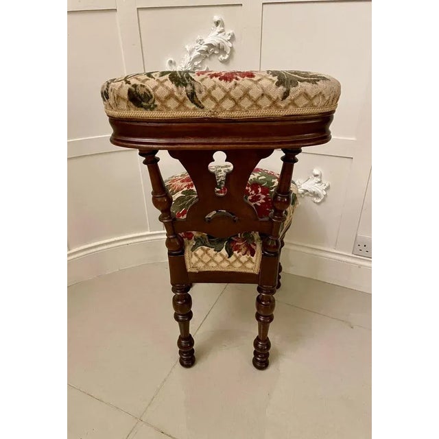 Wood Antique Victorian Oak Side Chair For Sale - Image 7 of 12