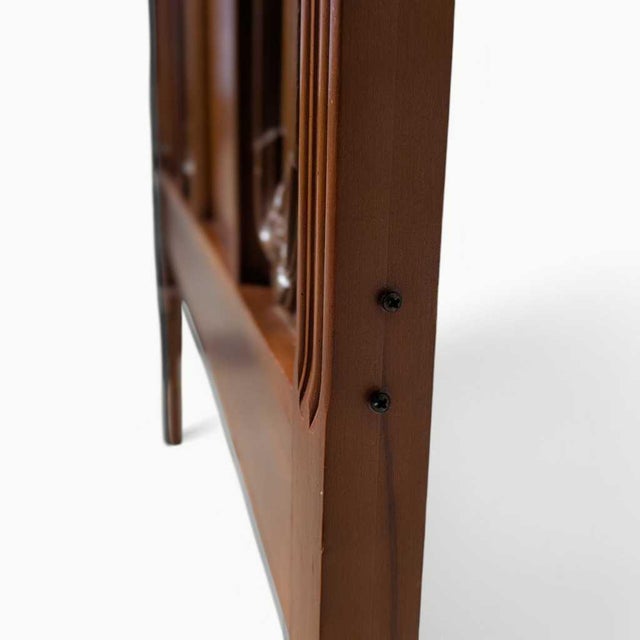 1960s Mid-Century Carved Wood Full-Size Headboard For Sale - Image 10 of 14