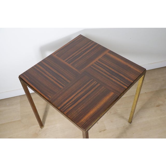 Vintage Rosewood and Bronze Side Table, 1960 For Sale - Image 13 of 18