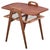 Danish Teak Serving Trolley with Woven Shelf, 1960s For Sale - Image 9 of 9