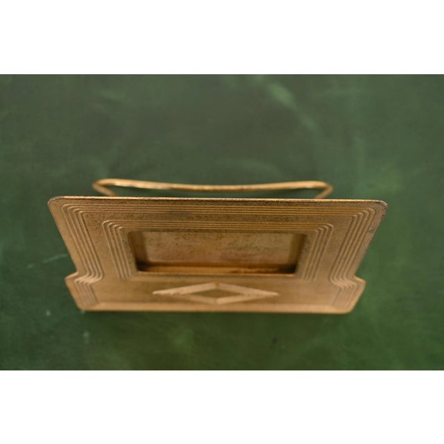 Tiffany Studios New York Graduate Bronze Doré Desk Calendar Frame or Picture Frame For Sale In South Bend - Image 6 of 12