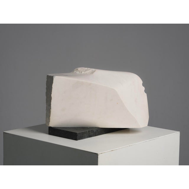 Unknown, Noise Abstract Carved Marble Sculpture, 1990s, Stone and Marble For Sale - Image 4 of 11