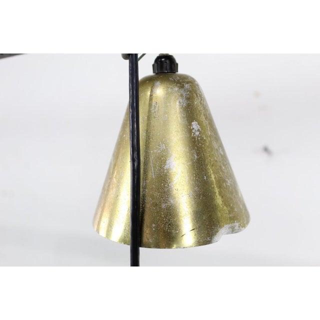 1960s Mid-Century Modern Brass Ceiling Pendant Light Fixture For Sale In Miami - Image 6 of 10