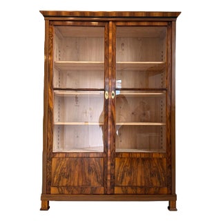 Antique Biedermeier Display Cabinet For Sale