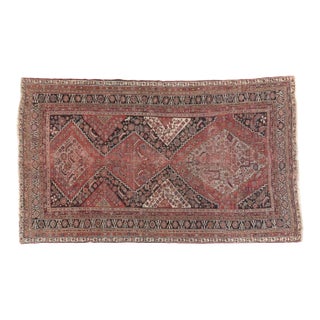 Antique Oliver Nomadic Village Rug, 5 x 8.3 For Sale
