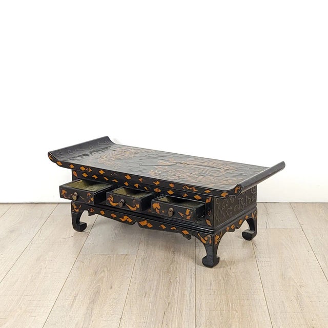 Asian Rare Korean Scholar's Low Table, Circa 1900 For Sale - Image 3 of 12