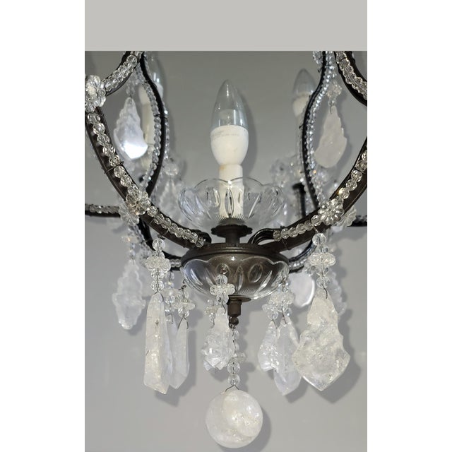 Spanish 21st Century Spanish Style Chandelier by Mario Lighting Inc. For Sale - Image 3 of 6