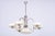 Bauhaus Chandelier in Nickel-Plated Steel and Opaline Glass, Czech, 1920s For Sale - Image 14 of 14