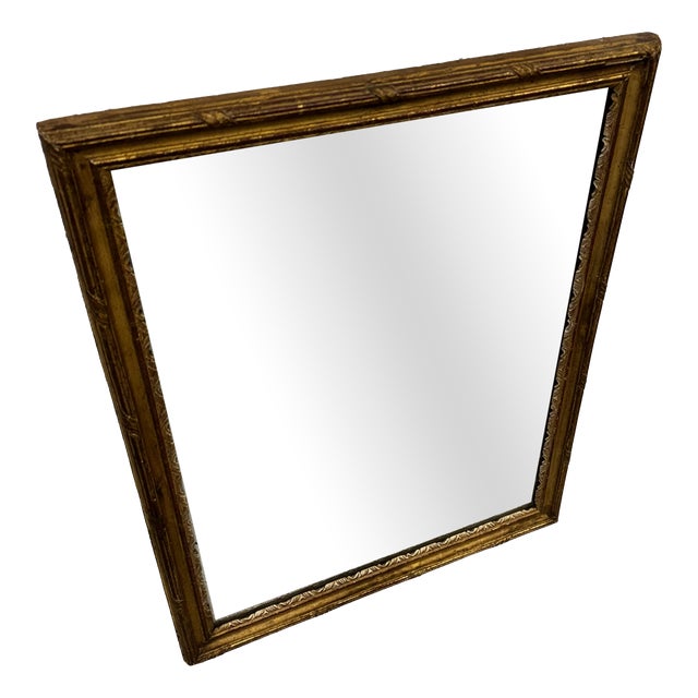 Antique Mirror with Gilt Frame from Maison Lebrun, 1890s For Sale