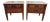 Late 20th Century Pair of Harden Nightstands With Granite Tops For Sale