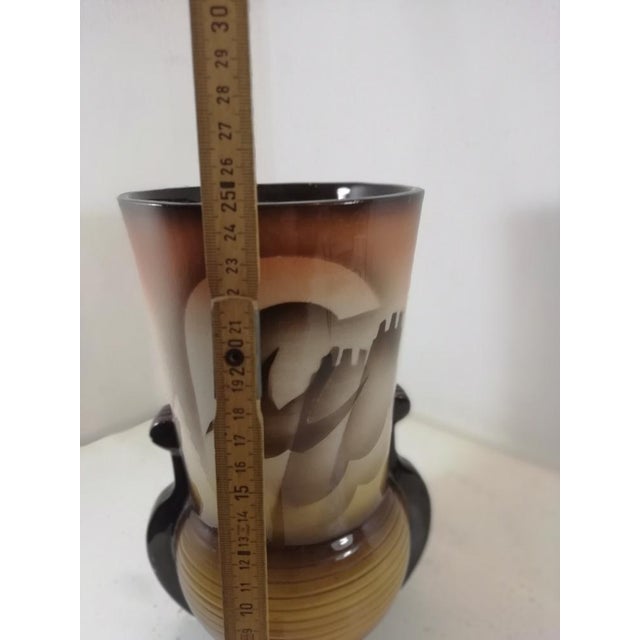 Vintage Ceramic Vase from Civita Castellana, Italy, 1930s For Sale - Image 16 of 17