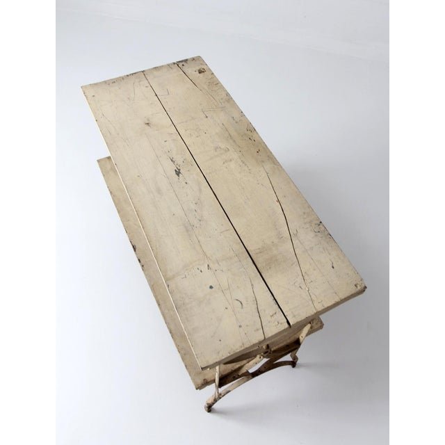 Early 20th Century Antique French Garden Two Tier Console Table For Sale - Image 5 of 18
