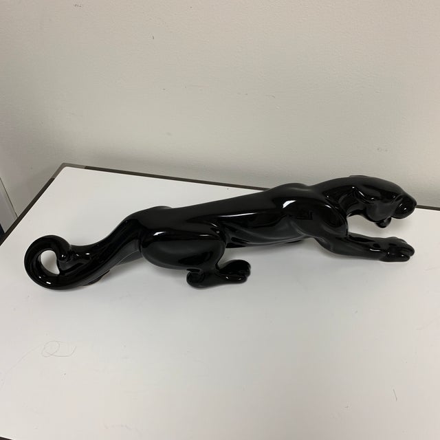 Vintage Mid Century Modern Black Panther Figurine Chairish