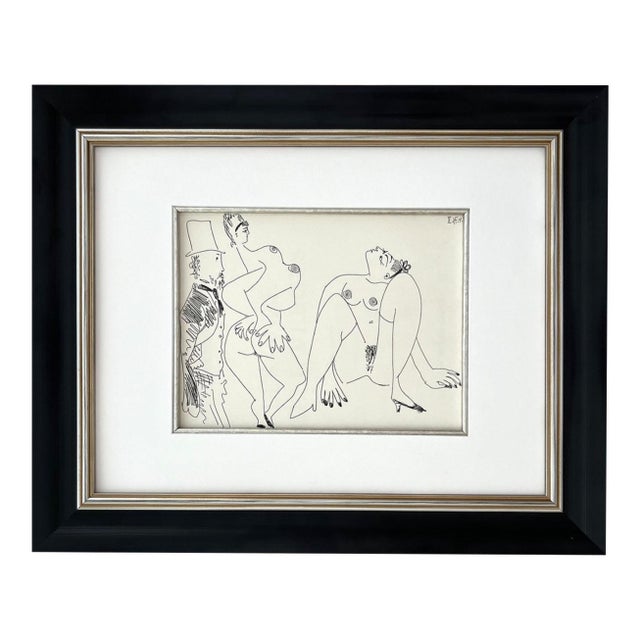 1980s Picasso Gravure Apollinaire Les Onze Mille Verges 8 Framed For Sale