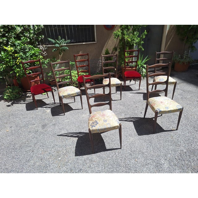 High-Backed Chairs by Paolo Buffa, 1940s, Set of 5 For Sale - Image 6 of 9