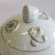 Ceramic 1930s Herend Golden Edge Porcelain Tureen With Lemon Finial Lid Early Mark For Sale - Image 7 of 8