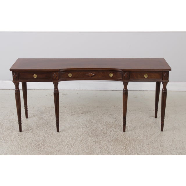 Age: Approx: 30 Years Old Details: Regency Style Mahogany Dovetailed Drawer Construction Fine Carved Details High Quality...