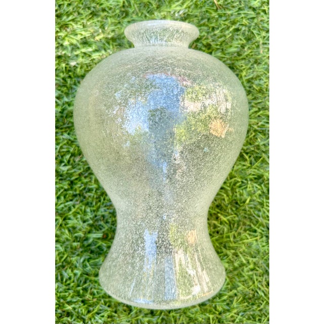 Mid-Century Vintage Pulegoso Murano Glass Vase From Seguso Vetri d'Arte For Sale - Image 9 of 12