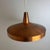 Metal Vintage Danish Copper Pendant Lamp, 1960 For Sale - Image 7 of 10