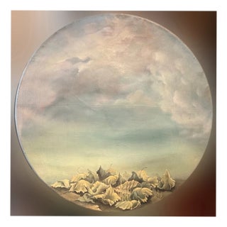 Peter Proksch, Tondo, 1979, Mixed Media Painting For Sale