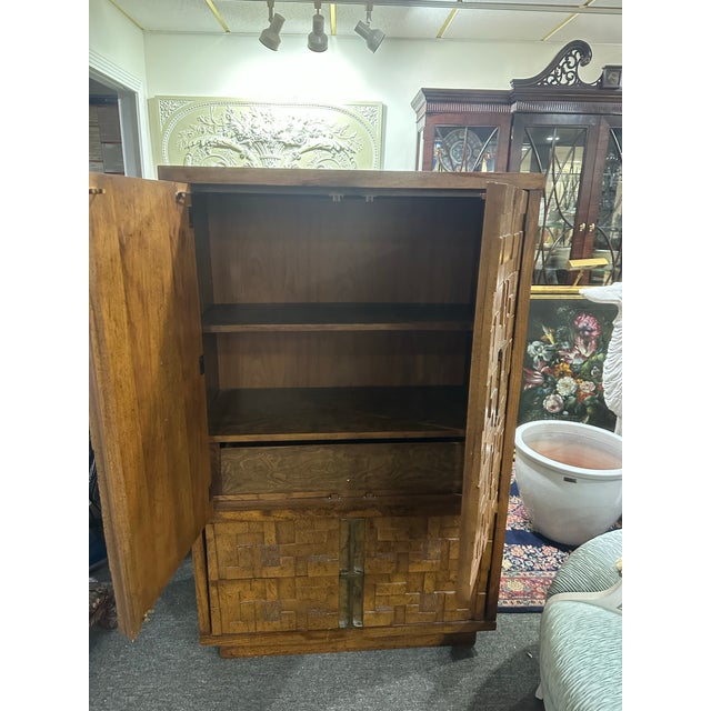Mid 70’s Burlington House Furniture brutalist chest of drawers . From the Raleigh Road division, Lexington North Carolina....