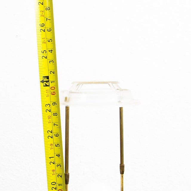 Mid Century Modern Lamp Denmark Lighting Brass Table Round Brass Danish Vintage For Sale - Image 11 of 12