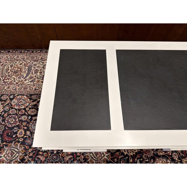 English Chesterfield Desk in White For Sale - Image 18 of 18