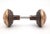 Early 20th Century Antique 1890s Victorian Norwich Passage Door Knob Set For Sale - Image 5 of 9