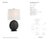 AERIN by Visual Comfort Signature Mariza Medium Table Lamp in Carbon Black with Linen Shade Designer: AERIN Height: 25.25"...