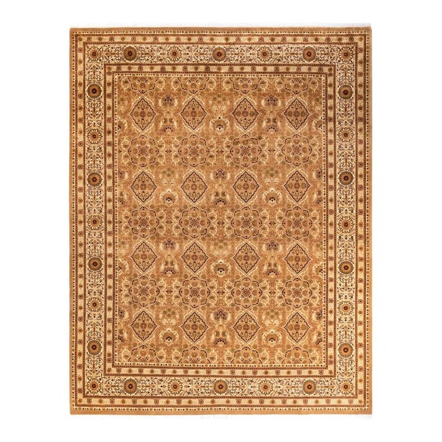 Brown Mogul, One-of-a-Kind Hand-Knotted Area Rug in Brown, 8' 3" x 10' 9" For Sale - Image 8 of 8