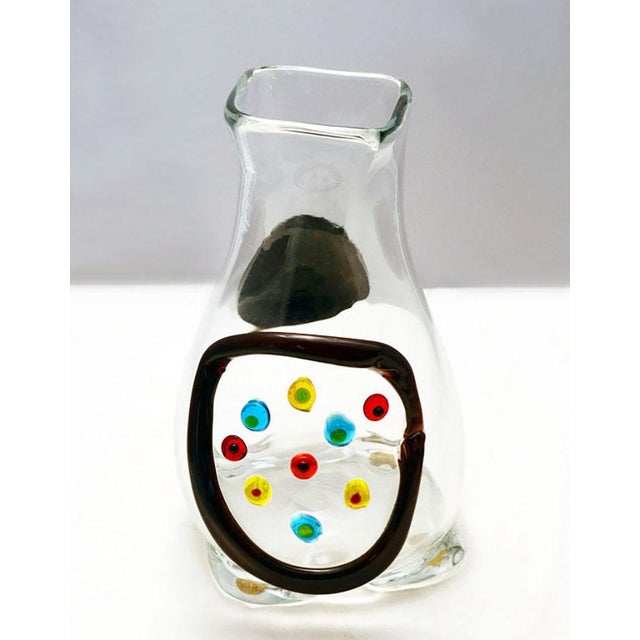 Vintage Primavera Vase by Fulvio Bianconi for Mazzega Murano, 1970s For Sale - Image 8 of 11