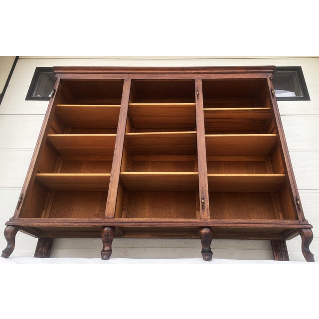 Metal Bookcase in Oak with Adjustable Shelves, 1950s For Sale - Image 7 of 18