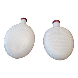 Vintage Murano Style Mid Century Modern Experimental Studio Bottles- a Pair For Sale