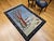 1900 - 1909 Vintage Persian Tabriz Pictorial Rug, Hand-Knotted Wool, Winter Forest Scene, Blue & Ivory, 4x6 For Sale - Image 5 of 16