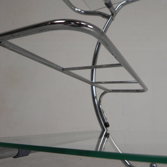 Art Deco Chrome Serving Cart, 1950s For Sale - Image 12 of 18