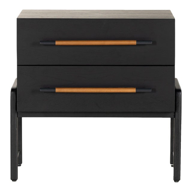 Four Hands Rosedale Nightstand - Ebony Oak Veneer For Sale