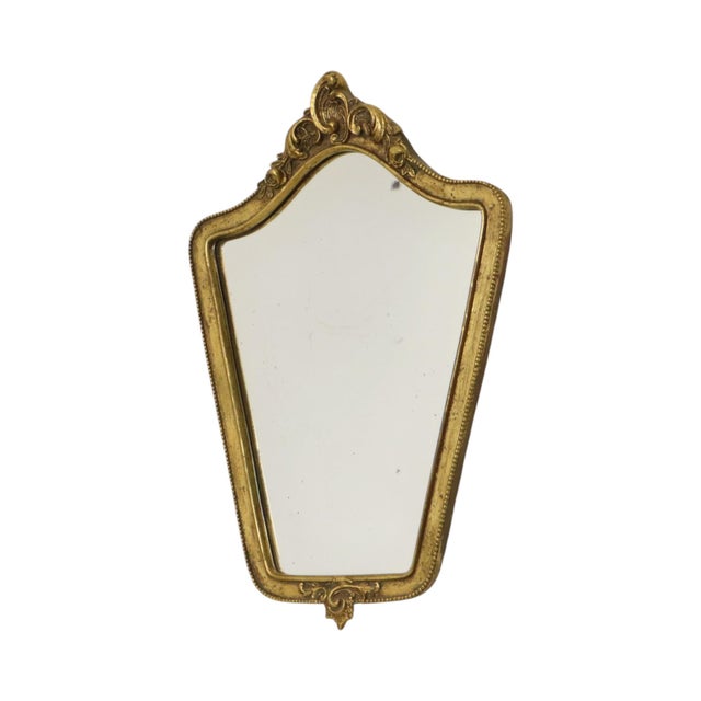 Baroque French Crested Mirror with Gold Leaf Gilt, 1960s For Sale - Image 16 of 18
