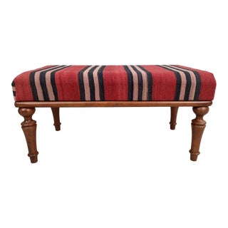 Handmade Kilim Ottoman Bench For Sale