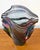 1990s 1990s Iridescent “Handkerchief” Art Glass Vase, Oil Slick Finish For Sale - Image 5 of 14