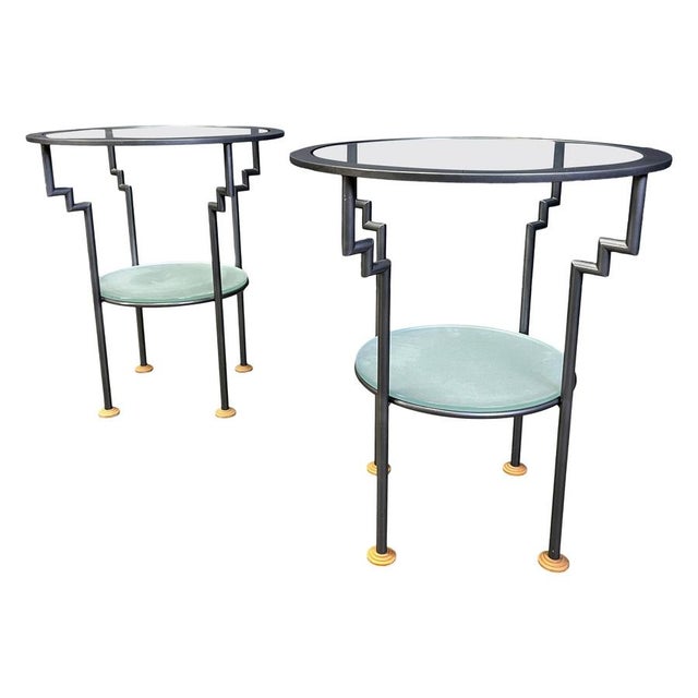 Postmodern Side Tables, 1980s, Set of 2 For Sale - Image 12 of 12