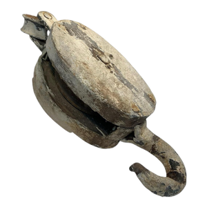 Late 19th Century Wood and Iron Maritime Pulley
