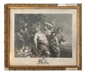 Pierre Paul Rubens, Silènes Walk, 18th Century, 1800s, Engraving on Paper