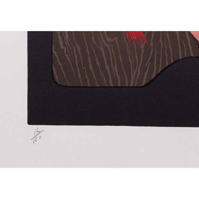 Felix Labisse, Profil rouge, Lithograph For Sale - Image 4 of 6
