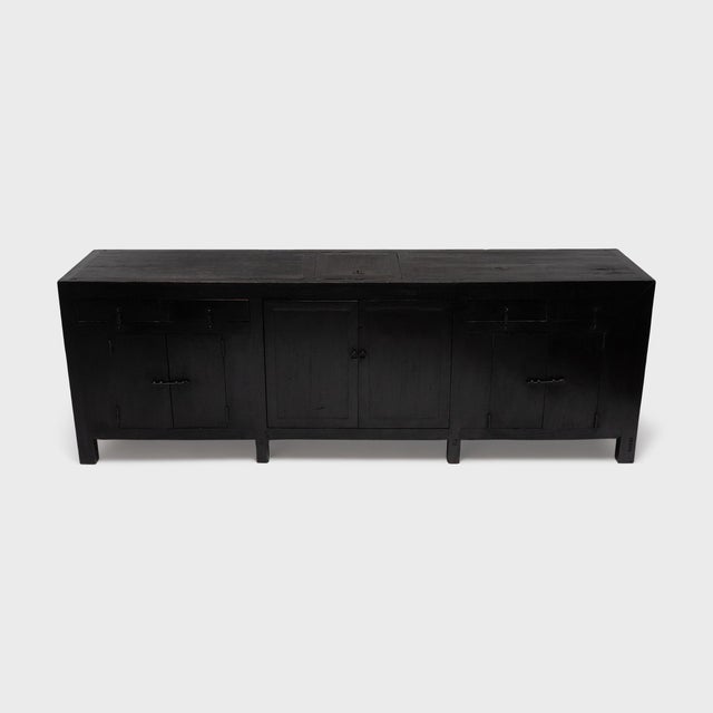 Late 19th Century Antique Chinese Six Door Prosperity Coffer, 19th Century For Sale - Image 5 of 8