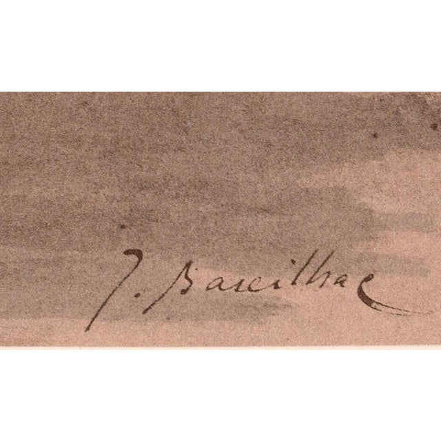 J. Baseilhac, La Soupe à la Chambrée, 1898, Lithograph For Sale - Image 6 of 9