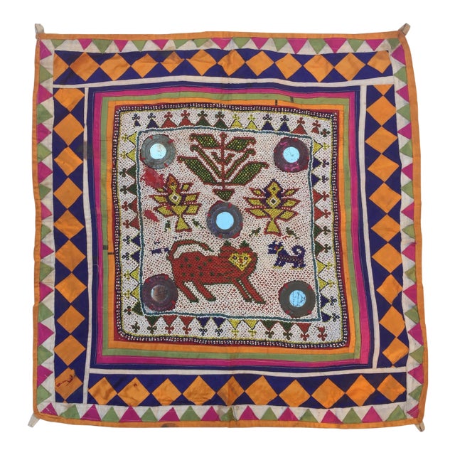 Vintage Beaded Indian Tribal Wall Hanging Chairish