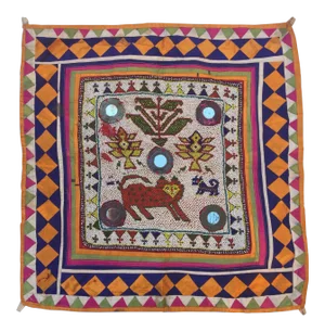 Vintage Beaded Indian Tribal Wall Hanging